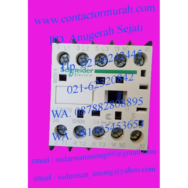 kontaktor magnetik schneider tipe LC1K0910B7 20A