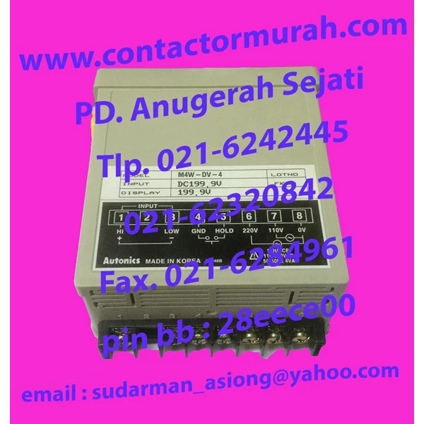 Autonics panel meter DC199.9V