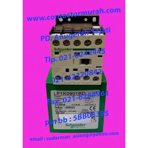 mini contactor type LP1K0901BD Schneider 20A